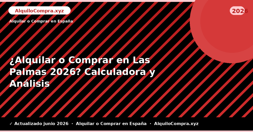 ¿Alquilar o Comprar en Las Palmas? Calculadora y Análisis