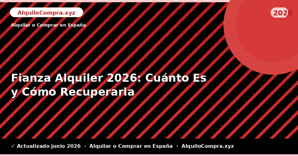 Fianza Alquiler: Cuánto Es y Cómo Recuperarla