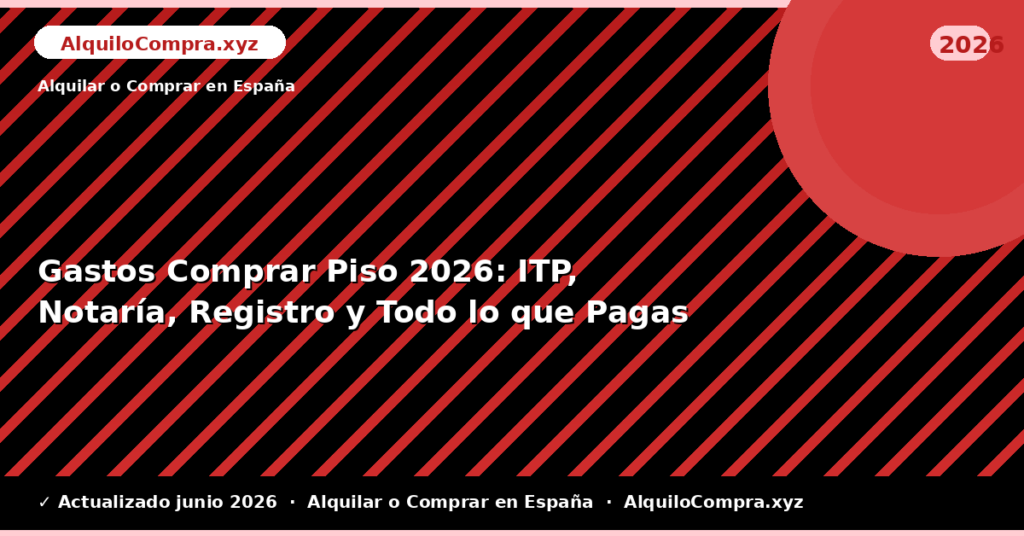 Gastos Comprar Piso: ITP, Notaría, Registro y Todo lo que Pagas